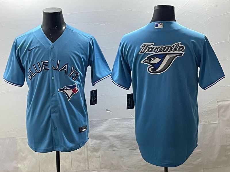 Men 2025 Toronto Blue Jays Blank Light Blue Game Nike MLB Jersey style 06